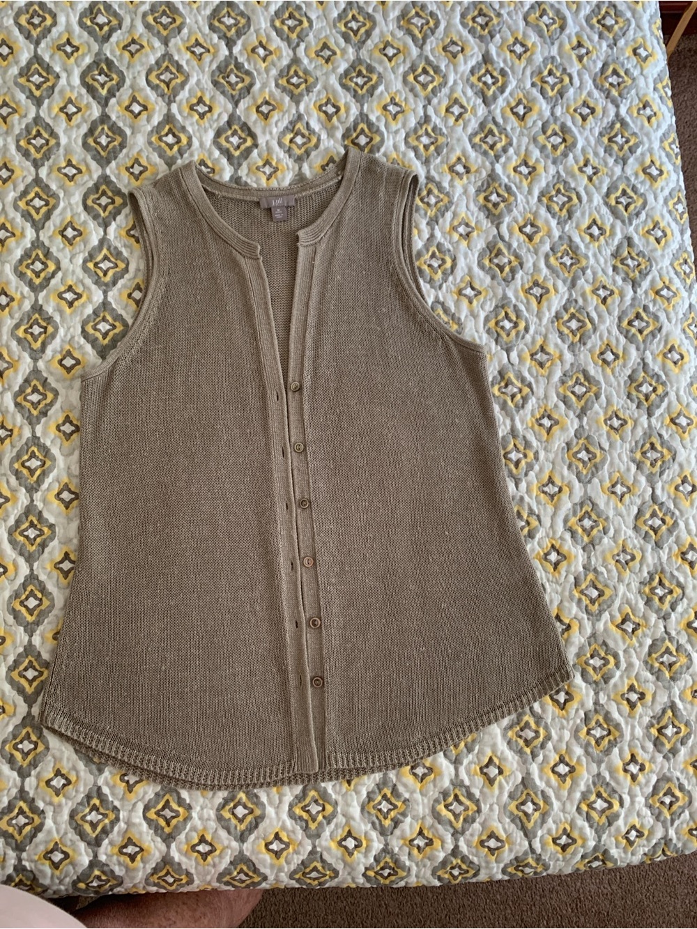 J. Jill Taupe Vest